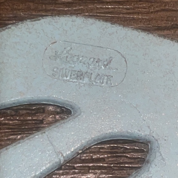 Vintage LEONARD SILVERPLATE Trivet Strawberry Shaped Silverplate wHanger Hook - Picture 8 of 9